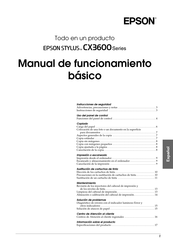 Epson Stylus CX3600 Serie Manual De Funcionamiento Básico