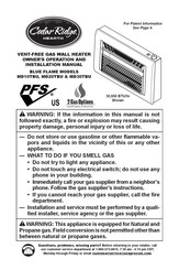 Cedar Ridge MD30TBU Manual De Propietario Y De Instalación