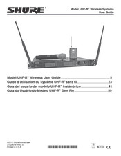 Shure UHF-R Guia Del Usuario