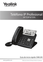 Yealink SIP-T23G Guia De Inicio Rapido