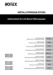 Rotex RRLQ016BAW1 Manual De Instalación