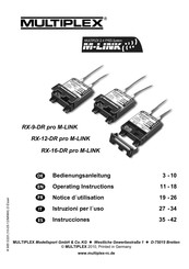 Multiplex M-LINK RX-9-DR pro Manual De Instrucciones