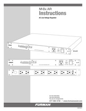 Furman M-8x AR Manual De Instrucciones