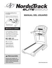 NordicTrack Elite 2500 Manual Del Usuario