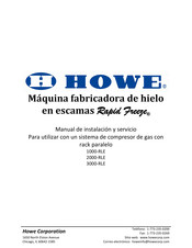 Howe Rapid Freeze 2000-RLE Manual De Instalación Y Servicio