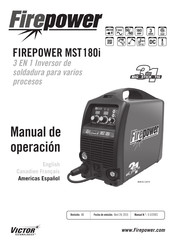 Firepower MST 180i Manual De Operación