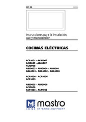 Mastro ABA1001 Instrucciones Para La Instalación, Uso Y Manutención