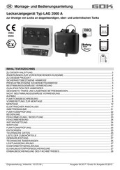 GOK LAG 2000 A Instrucciones Par El Montaje Y El Funcionamiento