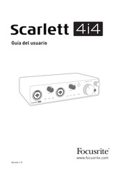 Focusrite Scarlett 4i4 Guia Del Usuario