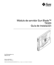 Sun Microsystems Sun Blade T6320 Guia De Instalacion