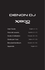 Denon DJ XI800 Prime Guia Del Usuario