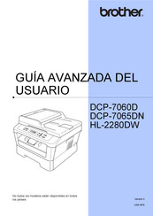 Brother HL-2280DW Guía Avanzada Del Usuario