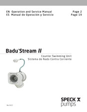 Speck pumps Badu Stream II Manual De Operación Y Servicio