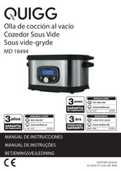 QUIGG MD 18494 Manual De Instrucciones