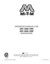 Mi-T-M GEN-14000-1MHE Manual Del Usuario