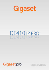 Gigaset DE410 IP PRO Manual Del Usuario