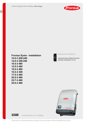 Fronius Symo Serie Manual De Instalación