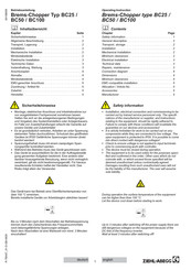 ZIEHL-ABEGG BC100 Instrucciones De Manejo