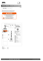Petzl AVAO BOD FAST Manual De Instrucciones
