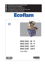 Ecoflam MAX GAS 40 P Manual De Instrucciones