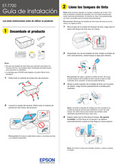 Epson ET-7700 Serie Guia De Instalacion