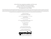 Gemini CDMP-1400 Manual De Instrucciones