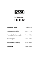 Rane 1010X Guia De Inicio Rapido