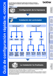 Brother HL-4200CN Guía De Configuración Rápida