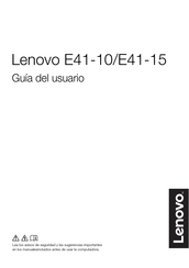 Lenovo E41-10 Guia Del Usuario