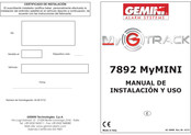 Gemini MyTrack MyMINI 7892 Manual De Instalacion Y Uso