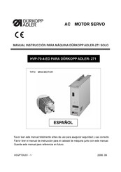 DURKOPP ADLER HVP - 70 Series Manual Instrucciones De Uso