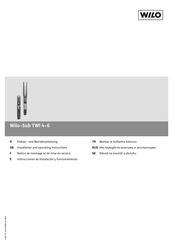 Wilo Wilo-Sub TWI 4-6 Instrucciones De Instalación Y Funcionamiento