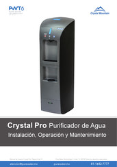 Pure Water Crystal Pro Instalación, Operación Y Mantenimiento