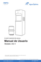 Agua Optima AO-1 Manual De Usuario