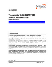 Celletech PHANTOM Manual De Instalación