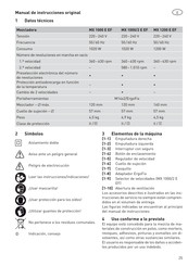 ALMESU MX 1200 E EF Manual De Instrucciones