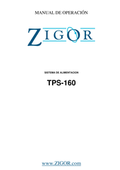 ZIGOR TPS-160 Manual De Operación