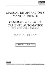 Leflam 520 Manual De Operación Y Mantenimiento