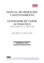 Leflam 509 Manual De Operación Y Mantenimiento