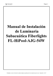 Fiberlights FL-HiPool-AJG-54W Manual De Instalación