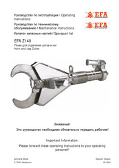 Schmid & Wezel EFA Z140 Instrucciones De Funcionamiento