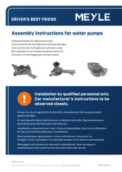 MEYLE 113 012 8100 Instrucciones De Montaje