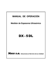 Mess DX-5DL Manual De Operación