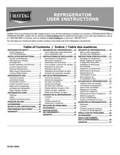 Maytag MSF21D4MDE Instrucciones Para El Usuario