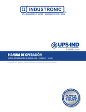 Industronic UPS-IND 1300 Serie Manual De Operación