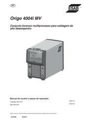 ESAB OrigoMig 4004 iMV Manual De Instrucciones