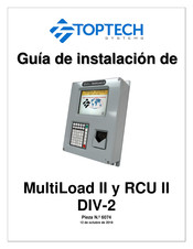 Toptech RCU II DIV2 Guia De Instalacion