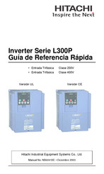 Hitachi L300P CE Guía De Referencia Rápida