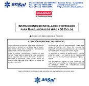 Ansal A61-00-2RA Instrucciones Importantes De Seguridad