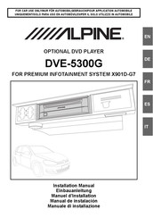 Alpine DVE-5300G Manual De Instalación